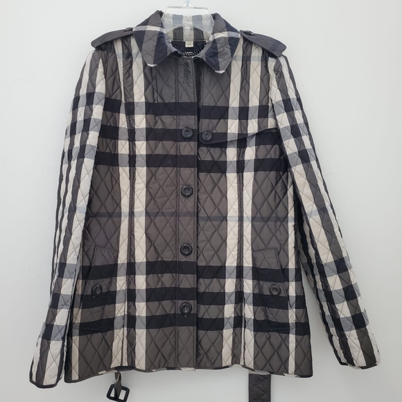 Burberry Barcroft Beat Check Quilted Belted Jacket - Picture 3 of 15